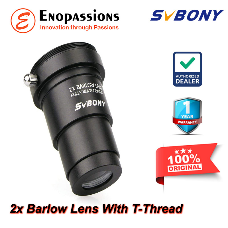 Jual Svbony 2x Barlow Lens Teleskop 1.25 inch Dengan TThread M42 untuk