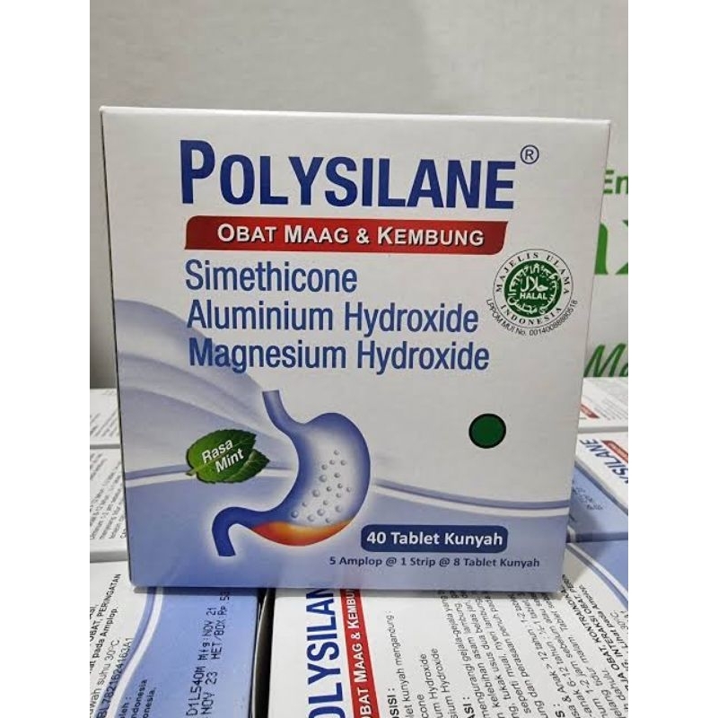 Jual POLYSILANE obat kembung box isi 40 tablet | Shopee Indonesia