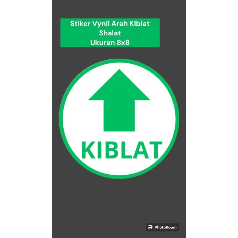 Jual Stiker Arah Kiblat Shalat Sticker Stiker Logo Tempel Penunjuk