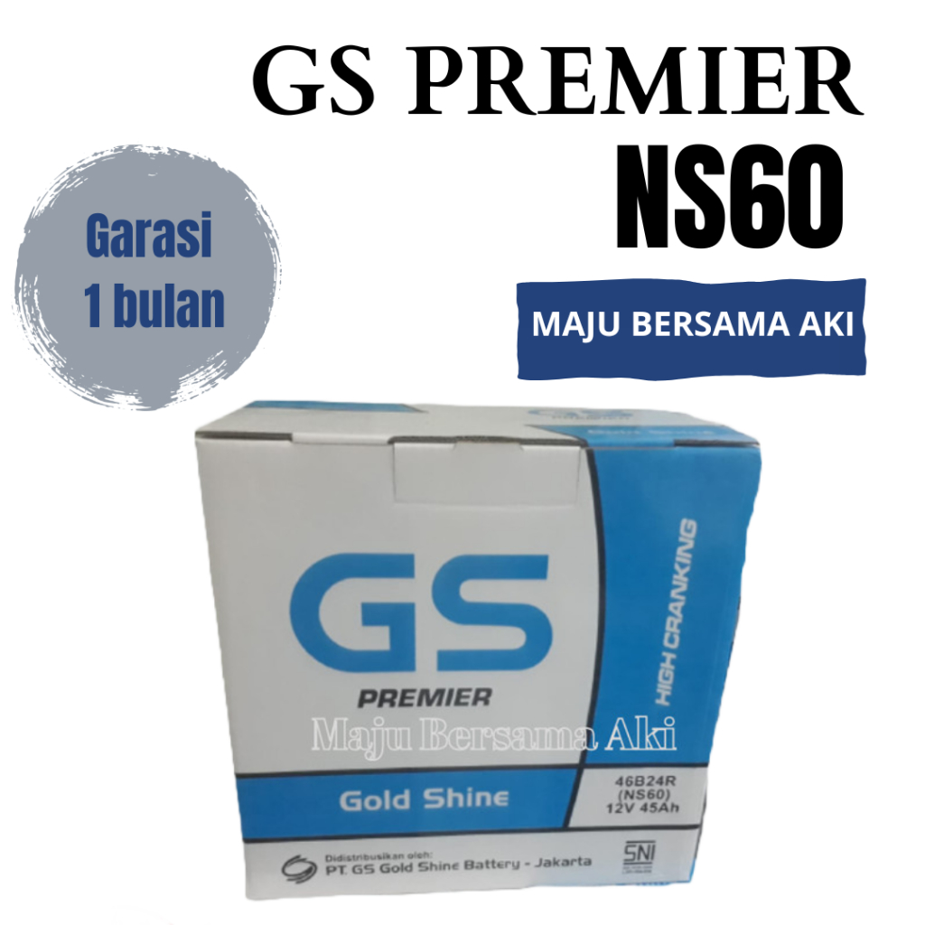 Jual Aki Mobil GoldShine NS60 Proton Saga Kia Visto Aki Conventional
