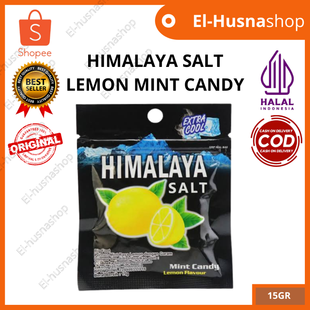 Jual Big Foot Himalaya Salt Candy Mint Lemon Flavour Permen Original ...