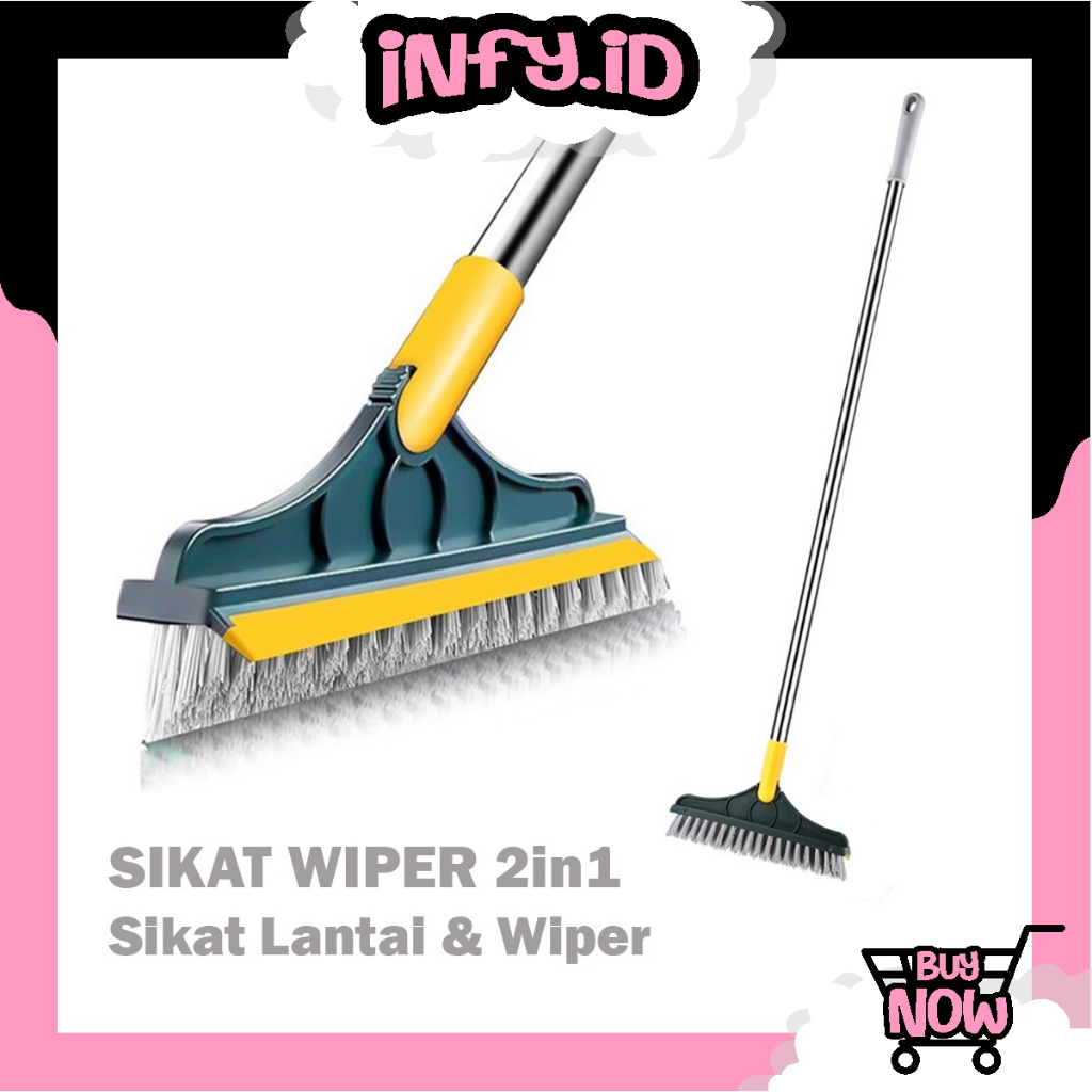 Jual Infy Sikat Lantai Wc Kamar Mandi 2in1 Wiper Sikat Pembersih