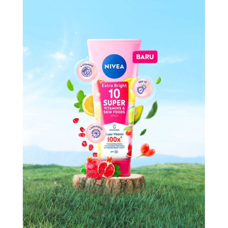 Jual Nivea Extra Bright Body Serum Super Vitamin Skin Food Ml Shopee Indonesia