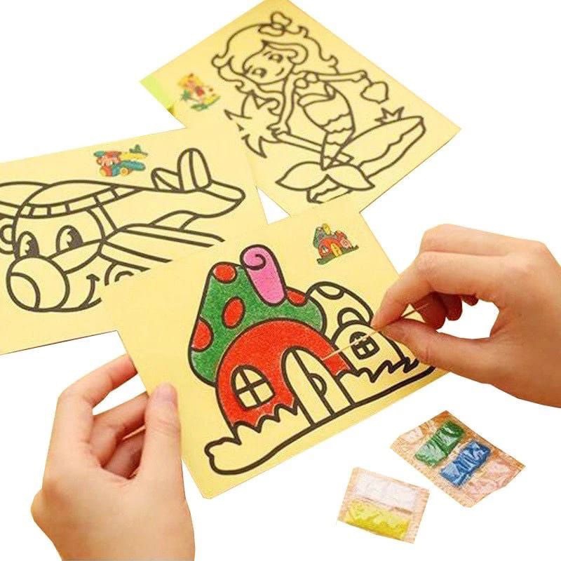 Jual Edukasi Mainan Anak Lukis Pasir Mewarnai /Sand Painting Coloring ...