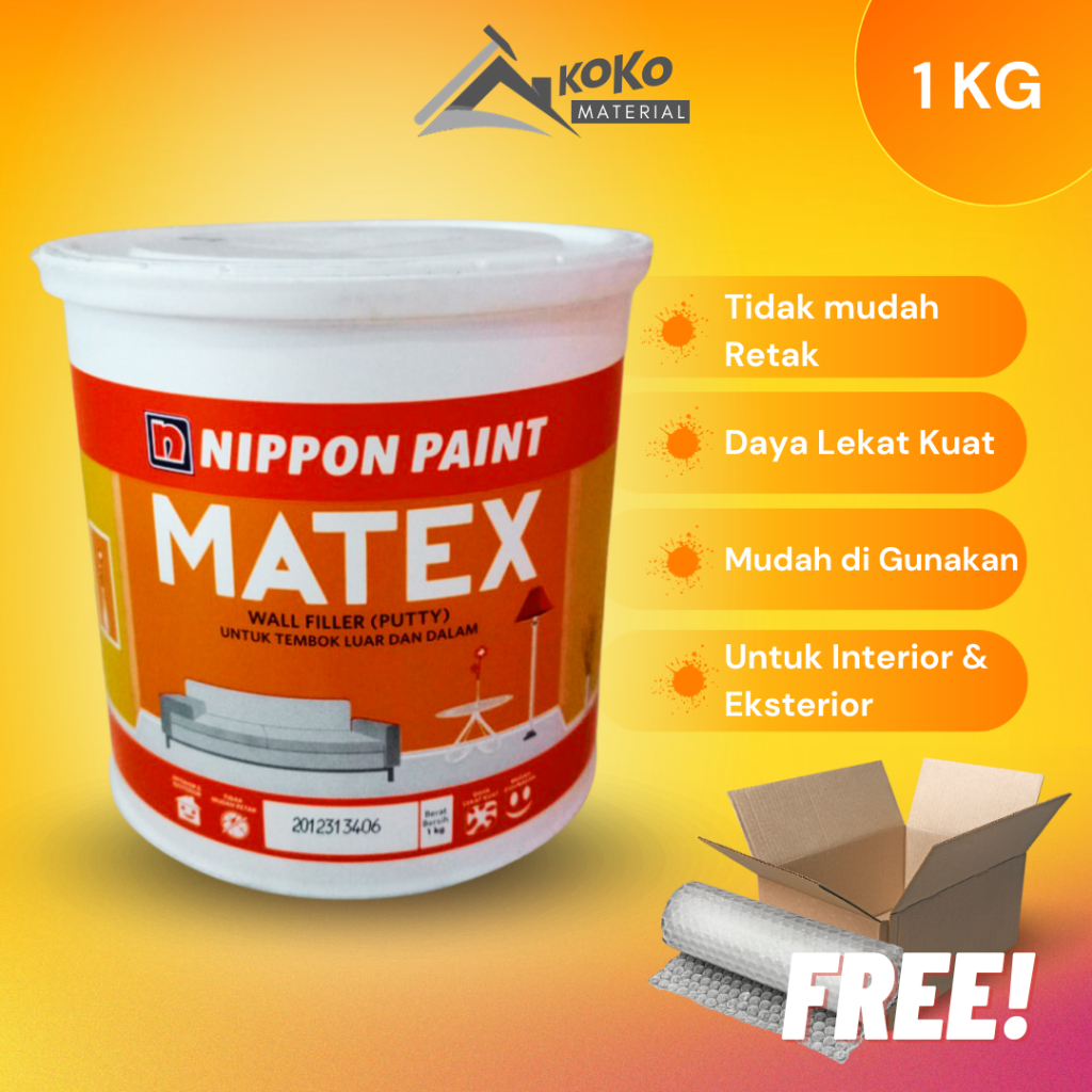 Jual Plamir Tembok Matex Nippon Paint Matex Kg Shopee Indonesia