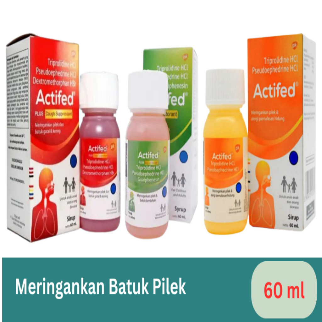 Jual Actifed Sirup Untuk Pilek Batuk Berdahak Ml Shopee Indonesia