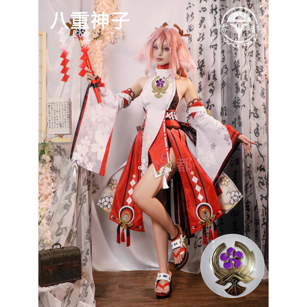 WAIFUKU - PO Yae Miko Yaemiko High Version HQ Upgraded Premium Genshin Impact Kostum Cosplay Costume Brand Wudu Iyungtoo