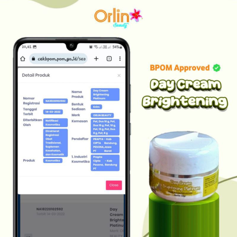 Jual PAKET BRIGHTENING ORLIN ORIGINAL | Shopee Indonesia