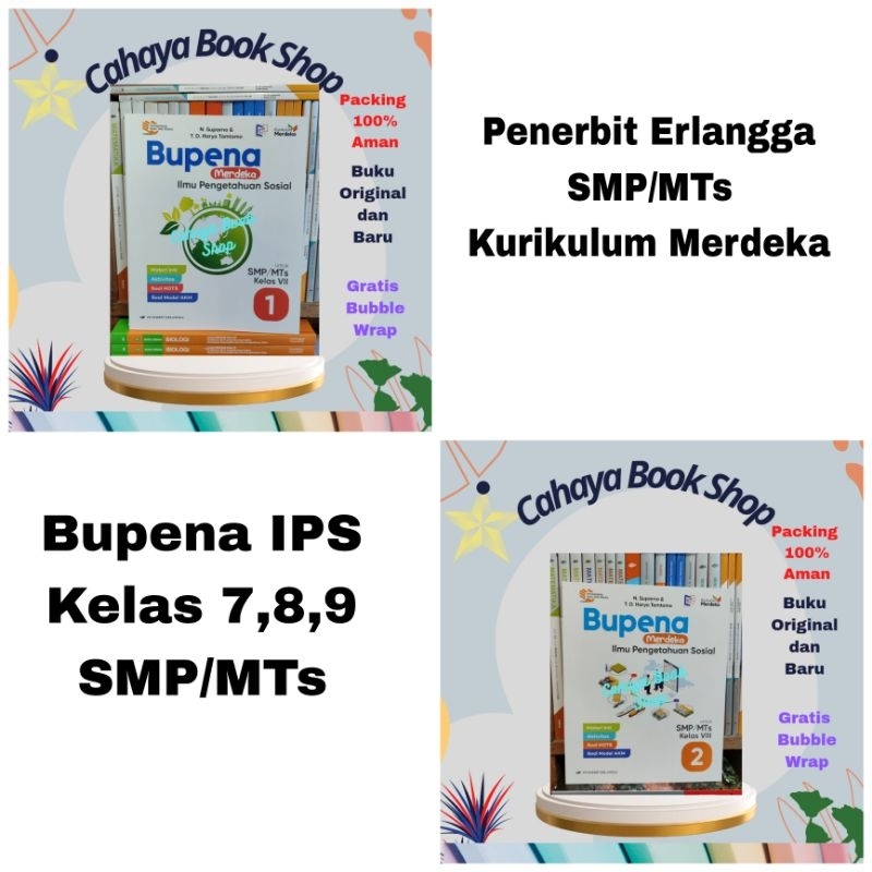 Jual Buku Bupena Merdeka IPS Kelas 7,8,9 SMP/MTs Kurikulum Merdeka ...