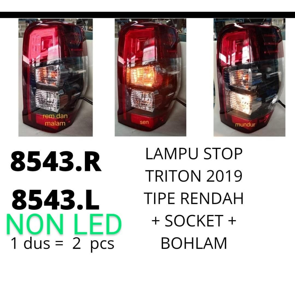 Jual Stop Lamp Lampu Belakang Triton Non Led Tipe Rendah