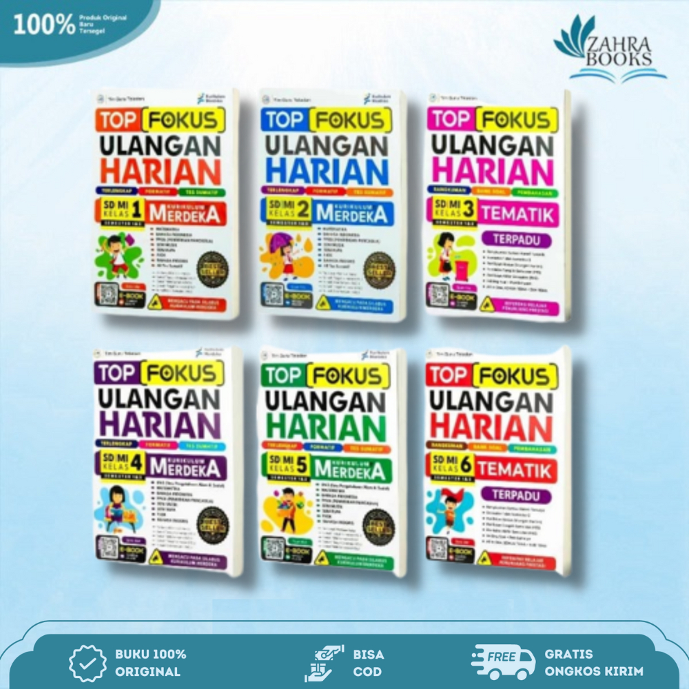 Jual Buku Top Fokus Ulangan Harian Kurikulum Merdeka Sd Mi Kelas 1 6 By