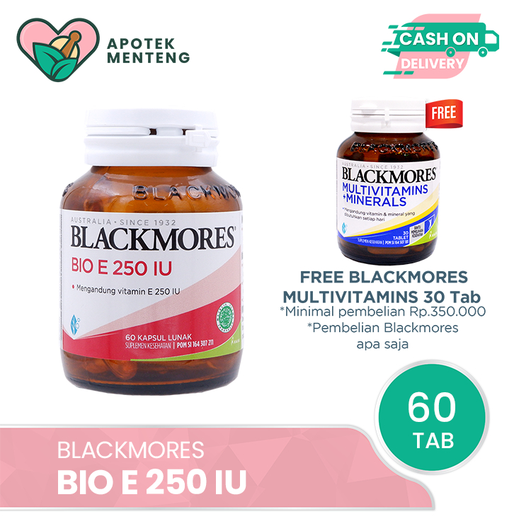 Jual Blackmores Bio E 250 IU - Asupan Vitamin E Untuk Kesehatan Kulit ...