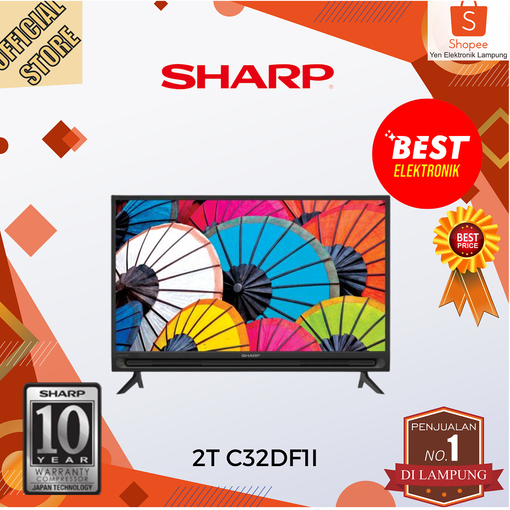 Jual Tv Sharp 2t C32df1i Smart Led Digital 32 Inch Garansi Resmi 10 Tahun Shopee Indonesia 1236