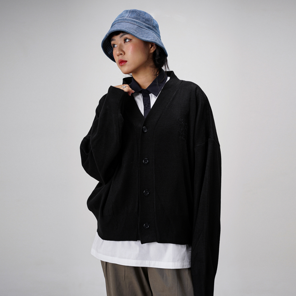 Jual KORRY LOOSE KNIT CARDIGAN | Shopee Indonesia