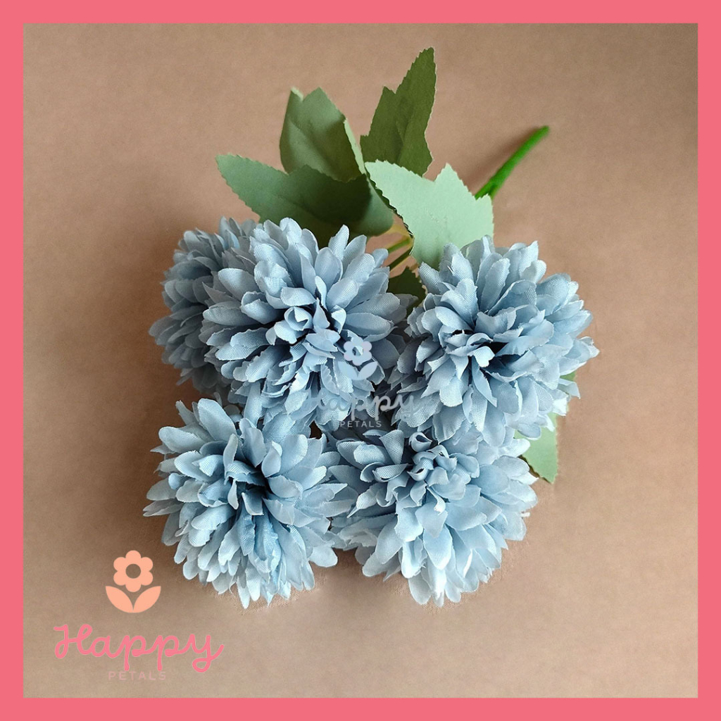 Jual Artificial Flower Pompom Mum Dandelion Premium Bunga Palstik Bunga ...