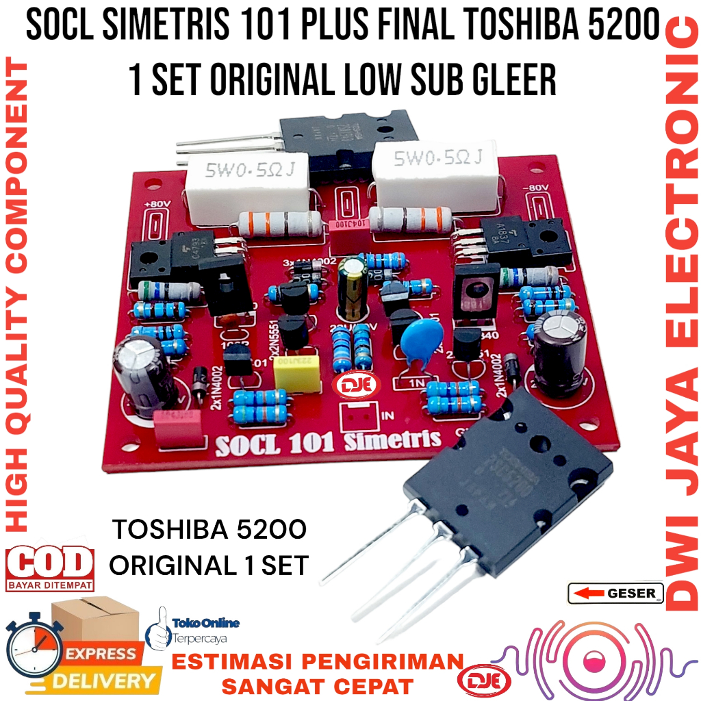 Jual Power Socl Simetris Sub Balap Plus Final Toshiba 5200 Original