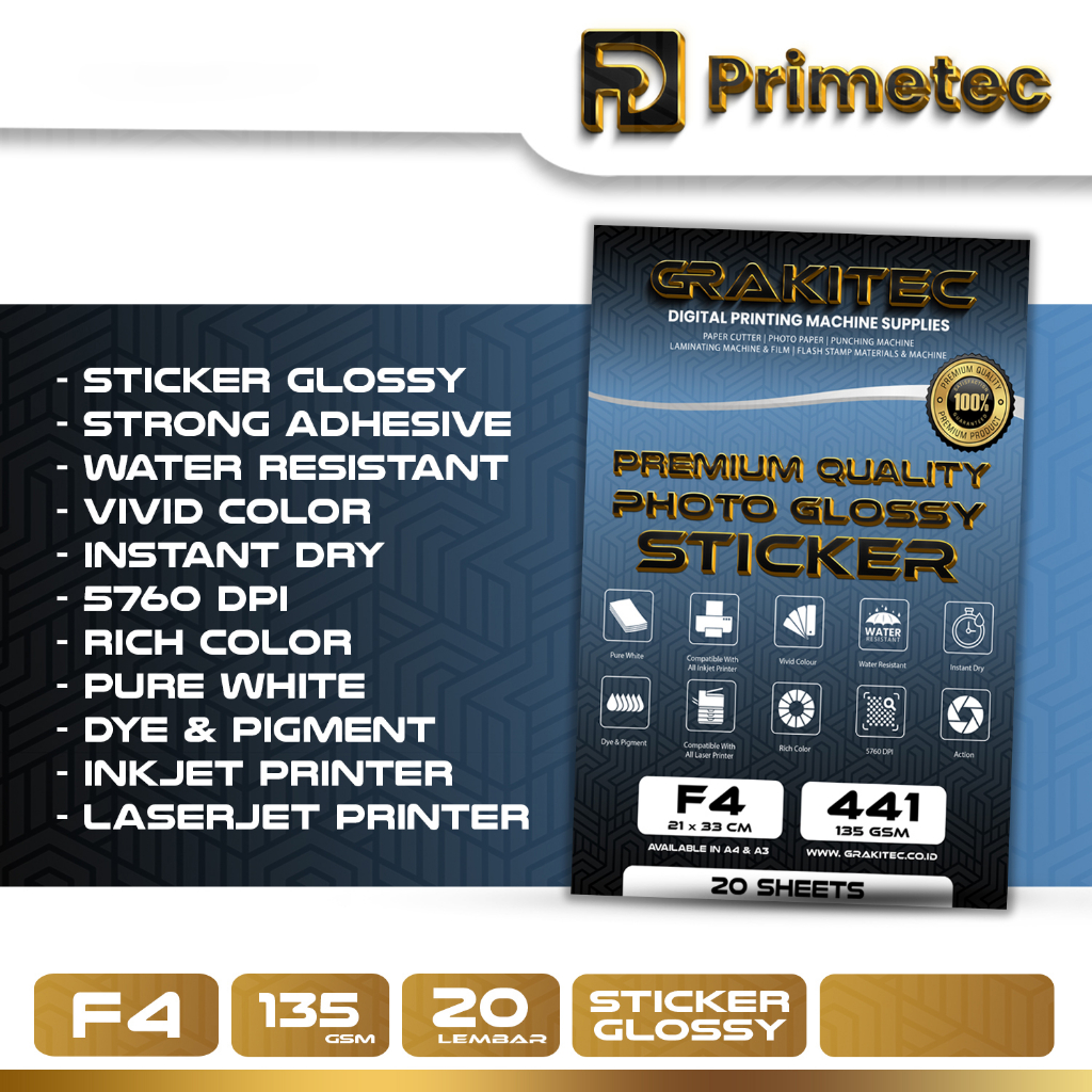 Jual Sticker Glossy Photo Paper A4 - Glossy Photo Sticker Paper Isi 20 ...