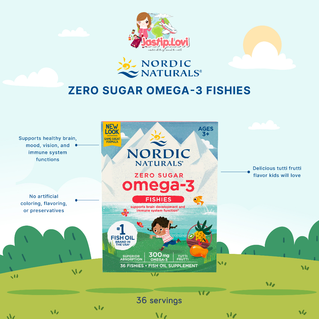 Jual NORDIC NATURALS - zero sugar omega 3 fishies | Shopee Indonesia