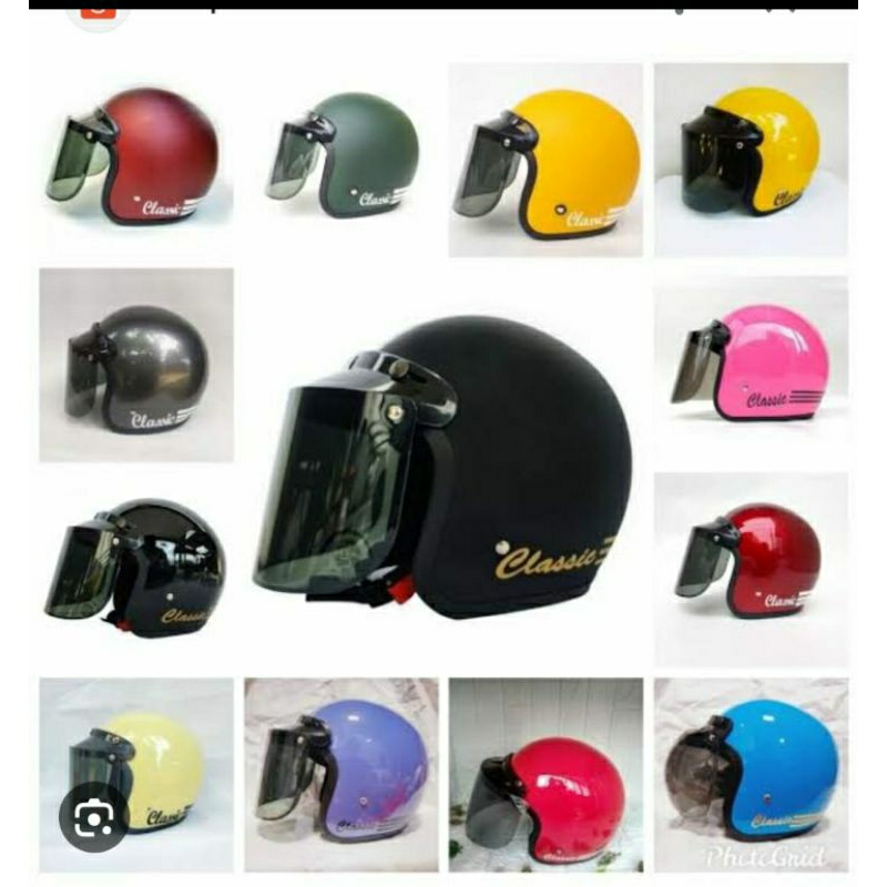 Jual Helm Bogo Standar Sni Kaca Datar Shopee Indonesia