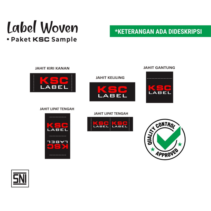 Jual woven label custom | Shopee Indonesia