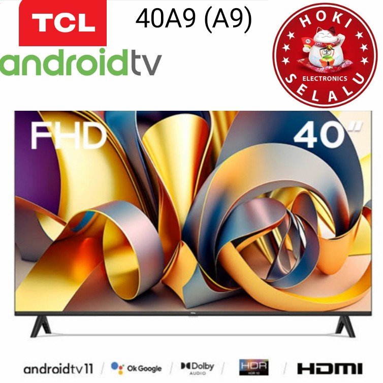 Jual LED TV TCL 40 Inch 40A9 Smart Android TV Metallic Bezel Less Dolby ...