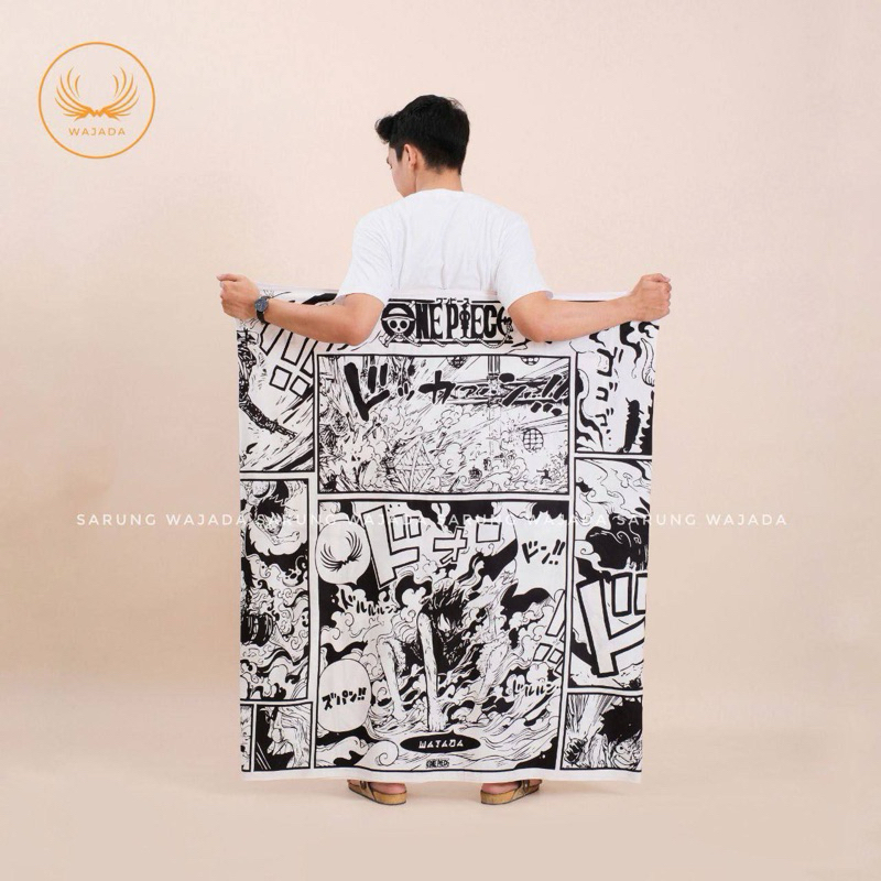 SARUNG MOTIF ANIME EKSLUSIF / SARUNG BATIK / SARUNG SANTRI / SARUNG MOTIF OMBAK / SARUNG KEKINIAN / SARUNG MOTIF ONE PIECE