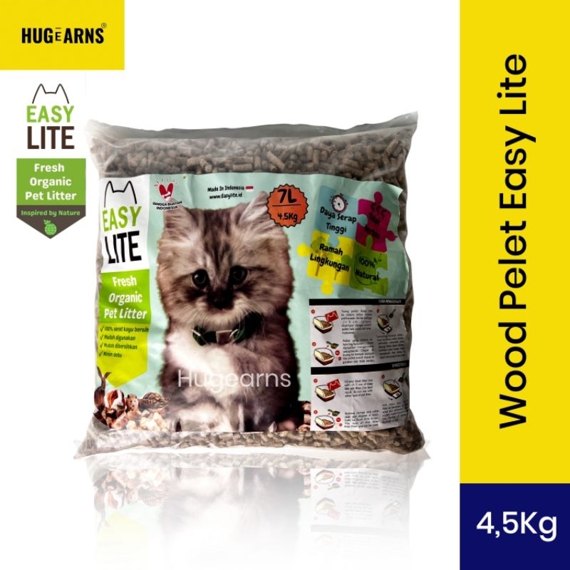 Jual Easy Lite Wood Pellet Cat Litter 4,5kg Pasir Kucing EASY LITE WOOD