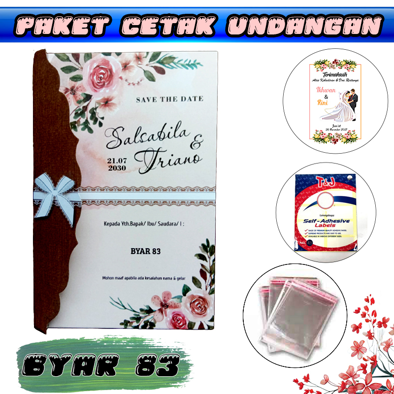 Jual Paket Cetak Blangko Undangan Atau Kertas Undangan Pernikahan Atau