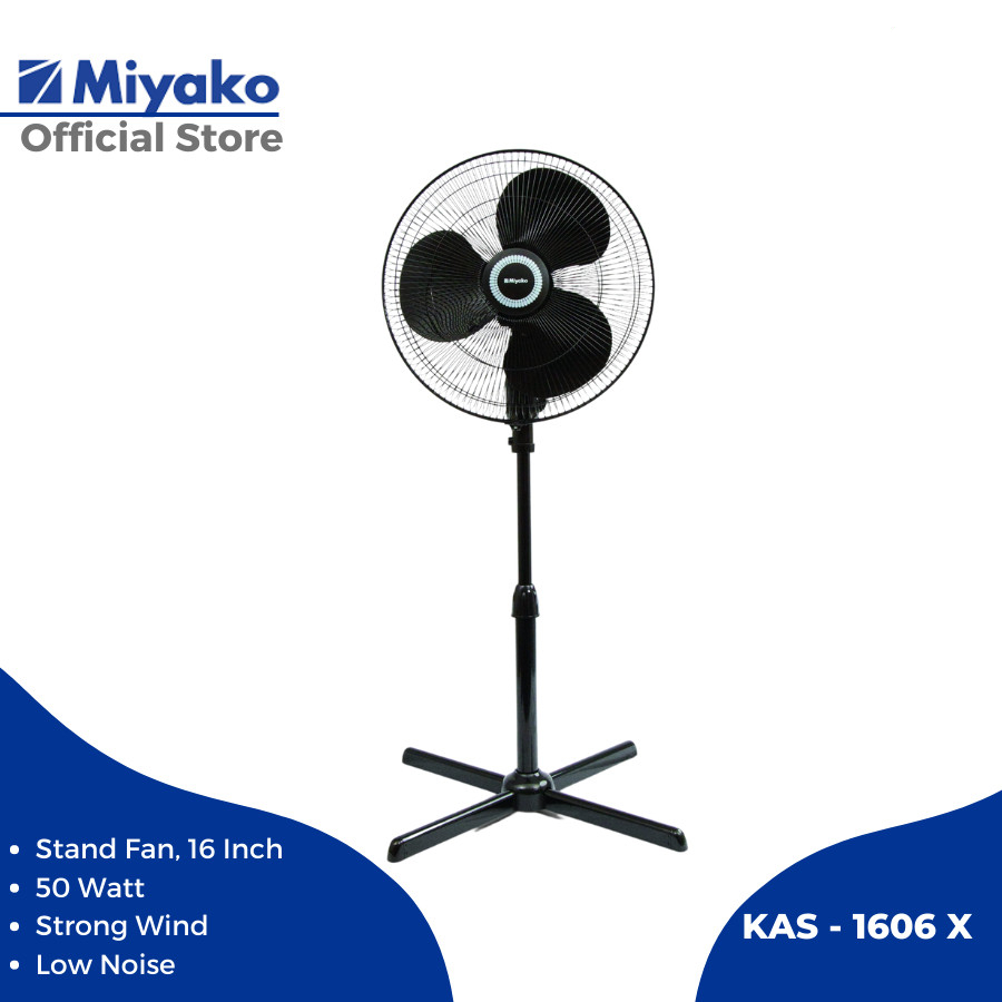 Jual Kipas Angin Berdiri Miyako KAS 1606 X Stand Fan Miyako 1606X Kipas