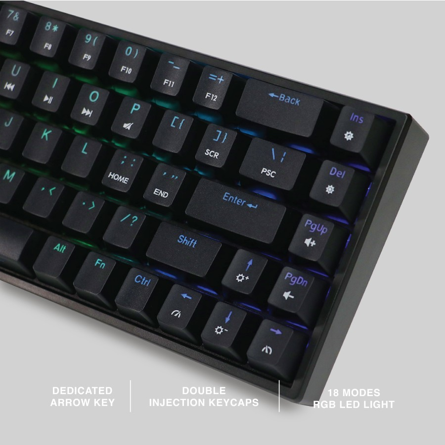 Jual Gaming Keyboard Rexus Daxa Daiva Rx-D68 New Version Kalih Hotswap ...