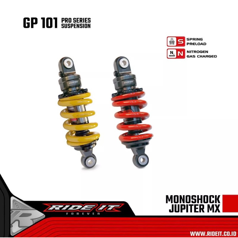 Jual Monoshock Shock Belakang Ride It Jupiter Mx Old - Jupiter Mx New