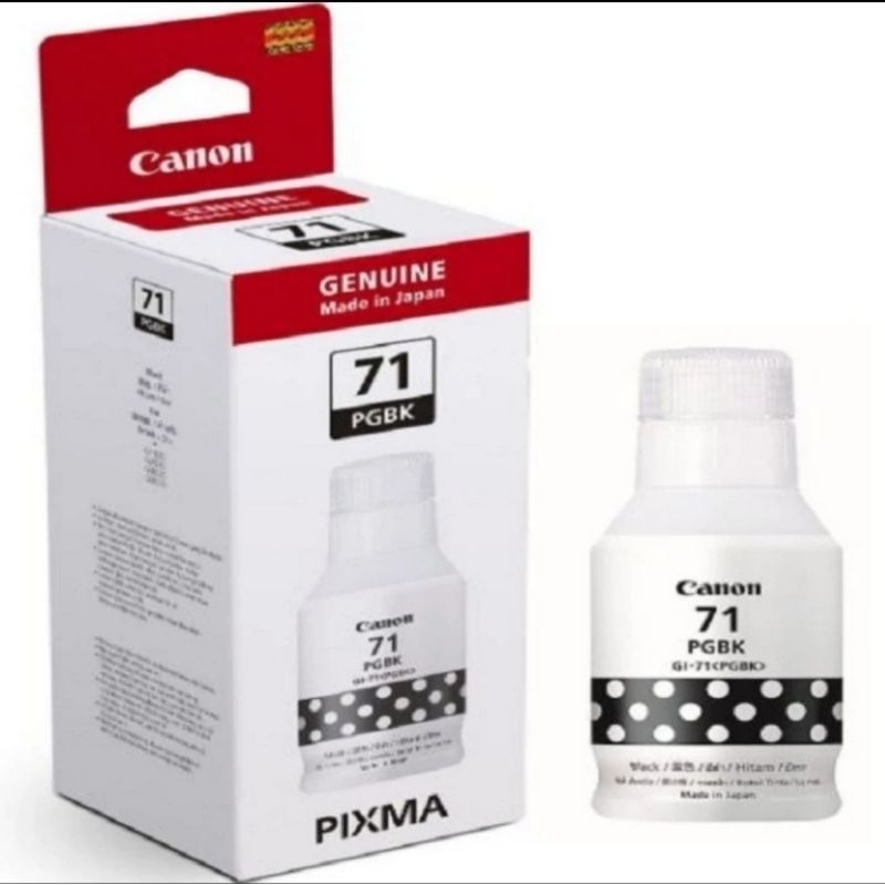 Jual CANON TINTA BOTOL GI 71 PGBK BLACK DAN COLOUR ORIGINAL PRINTER ...