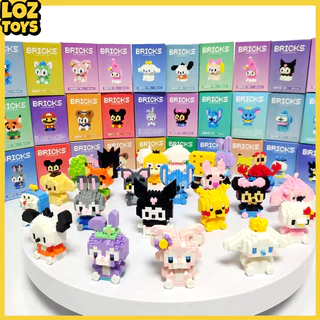 LOZTOYS Mainan Balok Susun Kartun DIY Building Nano Block 3d Puzzle Mainan Blok Bricks Mainan Edukasi Anak