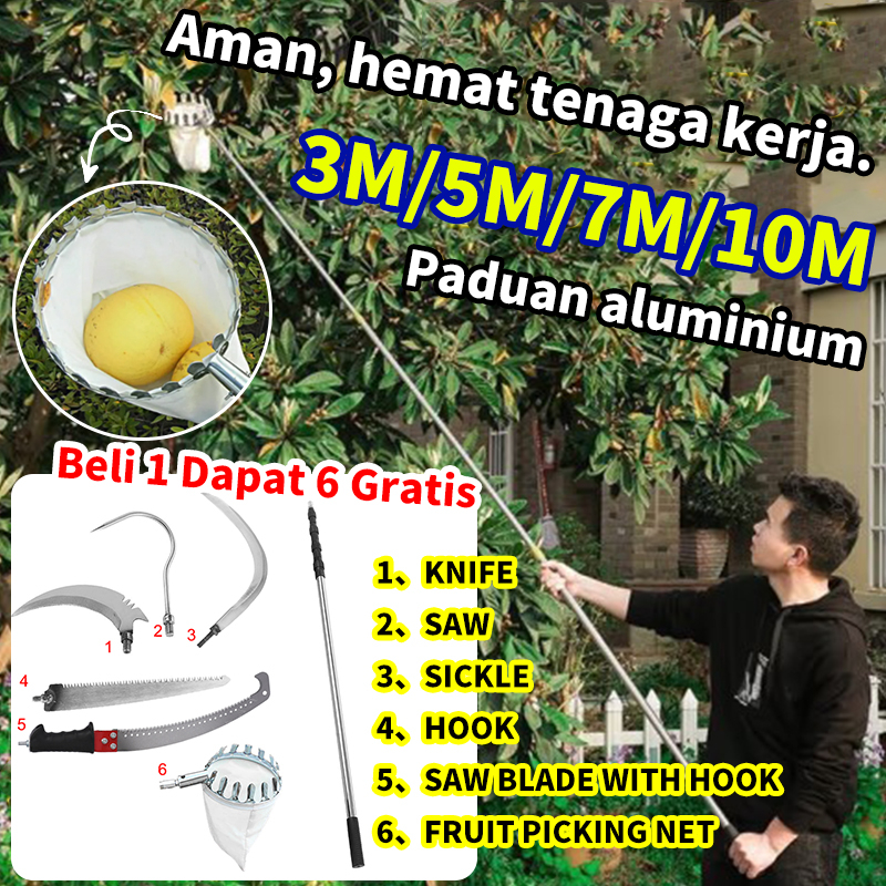 Jual 【BUY 1 SEND 6】Pemetik Buah Multifungsi Alat Pemetik Buah karabiner ...