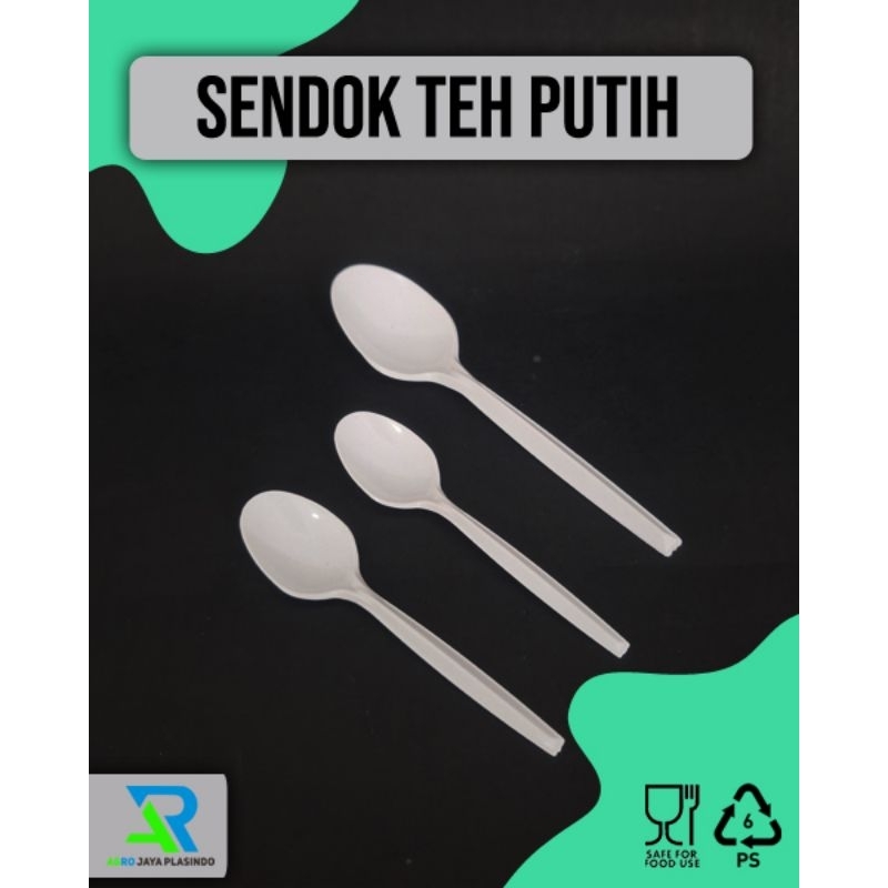 Jual Sendok Teh Putih Kcs 1 Pack Isi 50 Pcs Shopee Indonesia