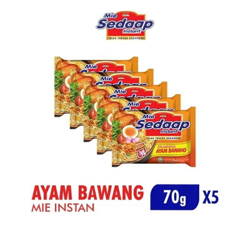 Jual Mie Sedap Ayam Bawang Isi 5pacs Shopee Indonesia