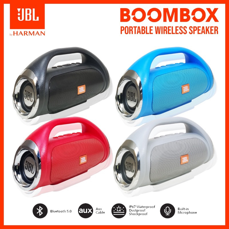 Jual Speaker JBL BOOMBOX Bluetooth JBL Wireless Portable Suara diJamin