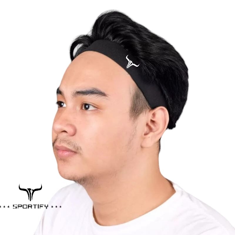 Jual Bandana Ikat kepala Pria Headband Olahraga Sport Basic Sportify Shopee Indonesia
