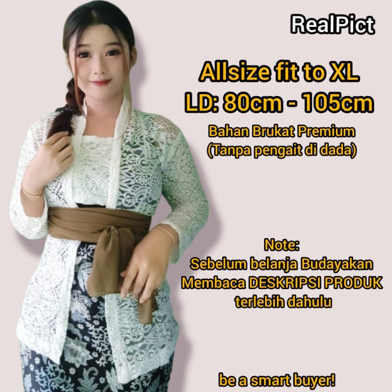 Jual Kebaya Brokat Kutubaru Modern 2023 Lengan Panjang Kebaya Brokat