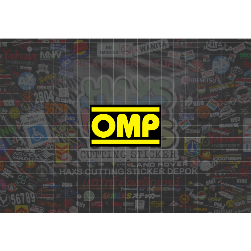 Jual Cutting Sticker OMP V1 Ukuran 6 cm untuk mobil | Shopee Indonesia