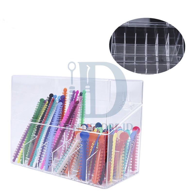 Jual Kotak Akrilik Ligature Ties Acrylic Dispenser 18 Holes Lubang