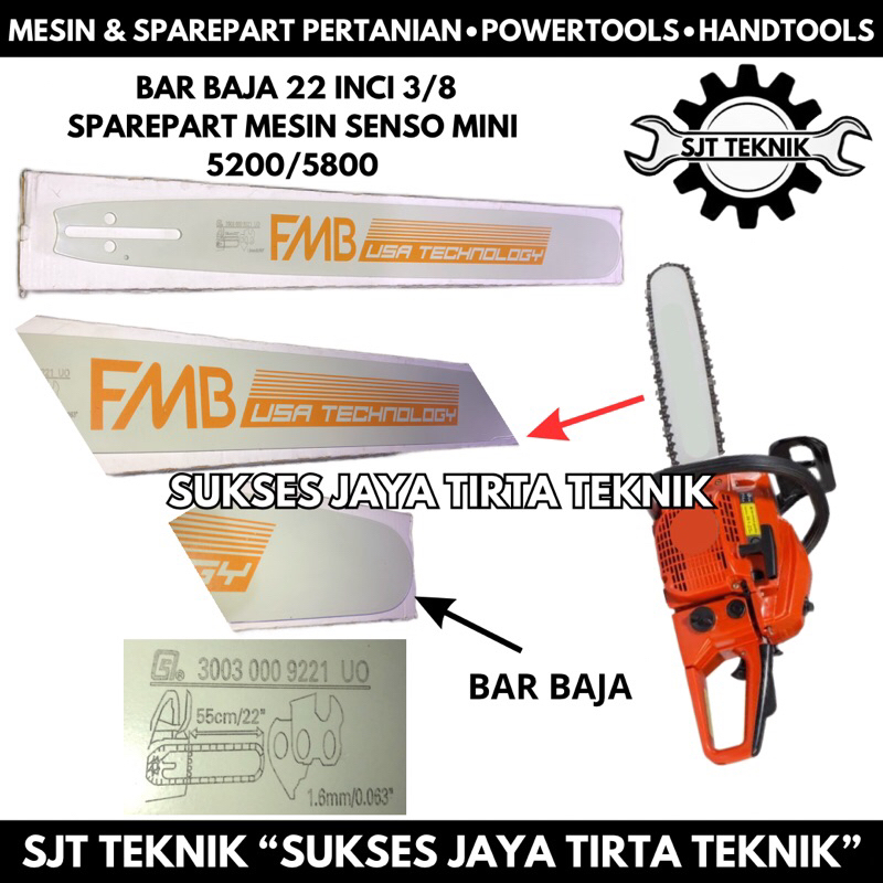 Jual Bar Baja Inci Cm Mesin Senso Mini Fmb Usa Technology Guide Bar Laser Nose Sparepart