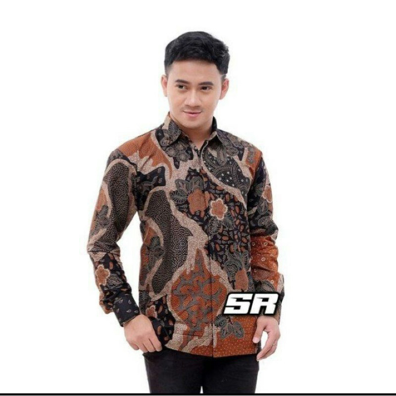 Jual BAJU KEMEJA BATIK PRIA LENGAN PANJANG SIZE M L XL XXL BSWART Batik ...