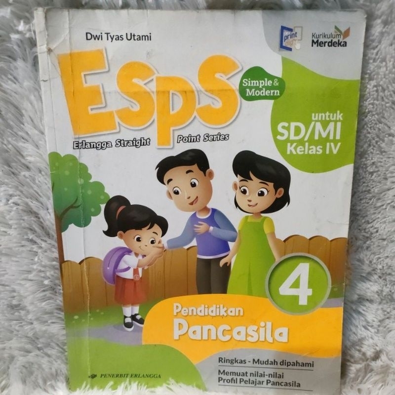 Jual Esps Untuk Sd/mi Kelas 4 Kurikulum Merdeka Penerbit Erlangga ...