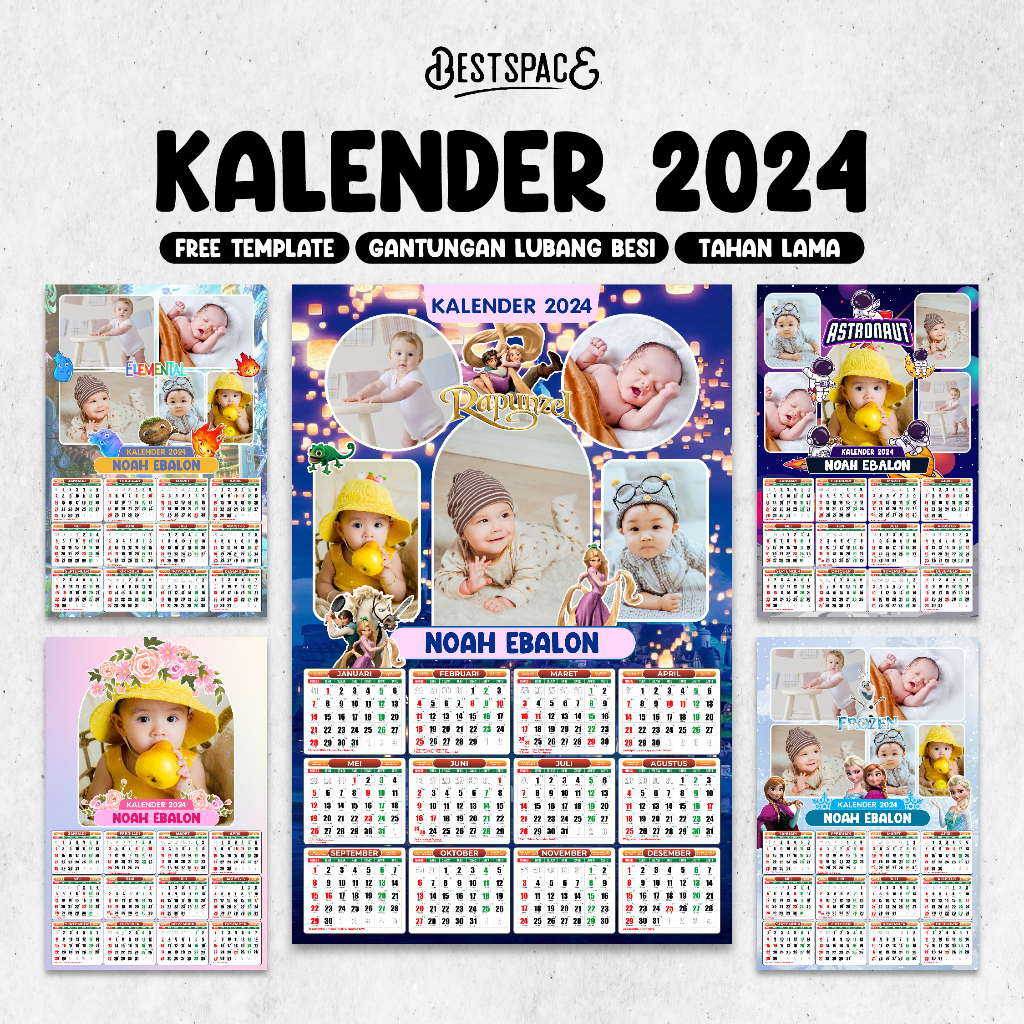 Jual Cetak Kalender Dinding Custom Design Dan Foto 2024 | Shopee Indonesia