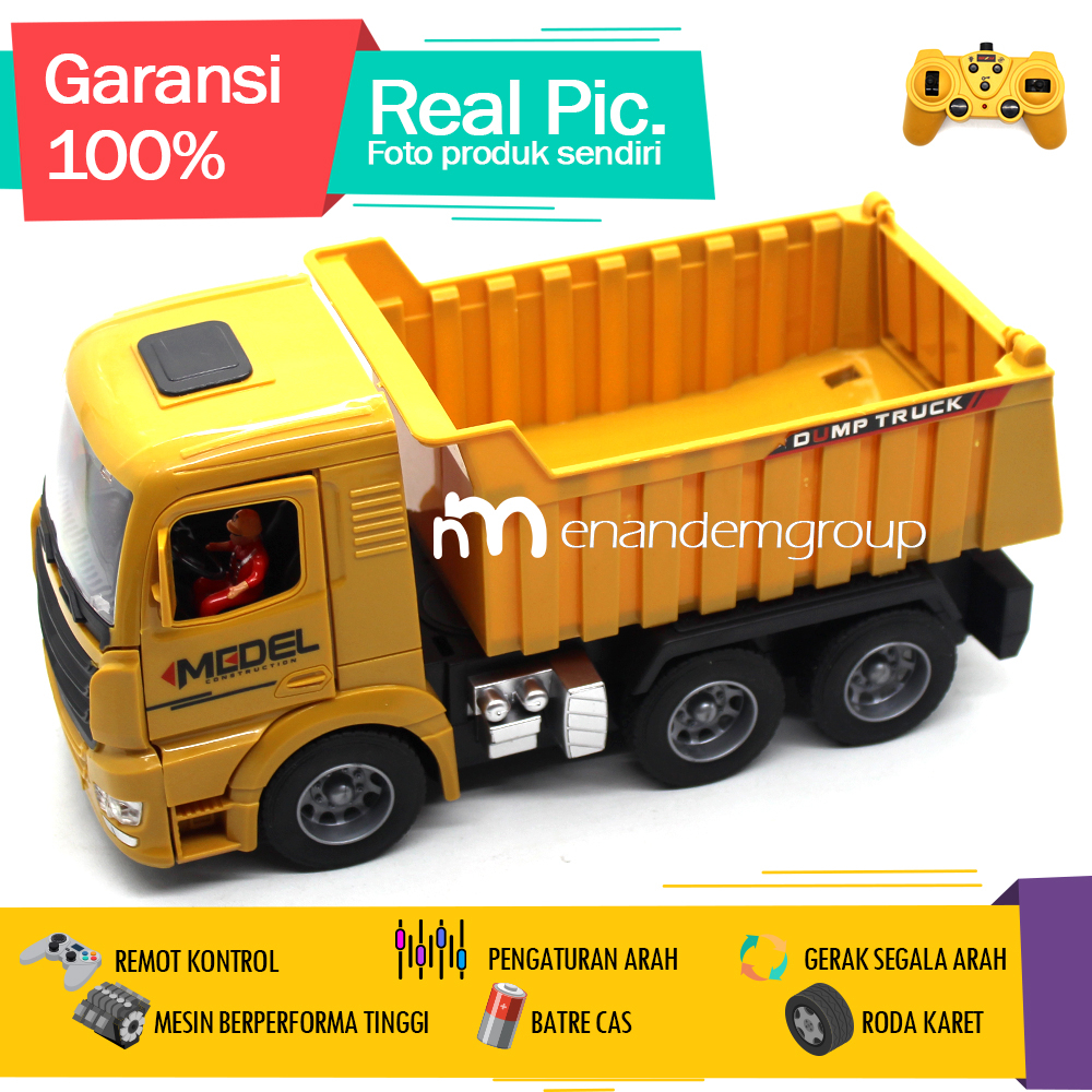 Jual Mainan Mobil Remot Kontrol Rc Dump Truk Model Ghz Batre Cas