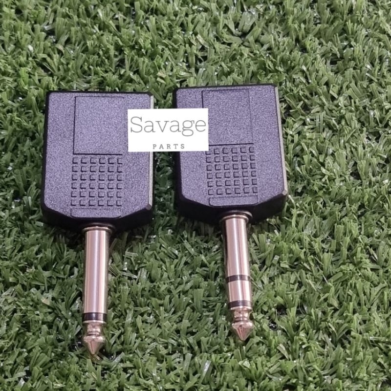 Jual JACK T AKAI MONO STEREO JEK SAMBUNGAN MIC CONVERTER 2 RCA 6.5MM