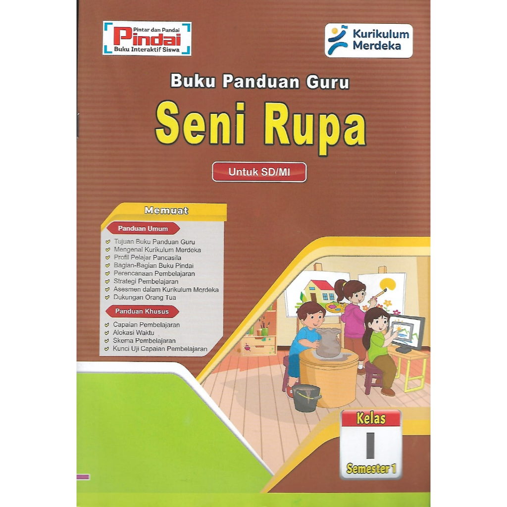 Jual Buku Pindai Panduan Guru Seni Rupa Kelas 1 SD/MI Semester 1 ...