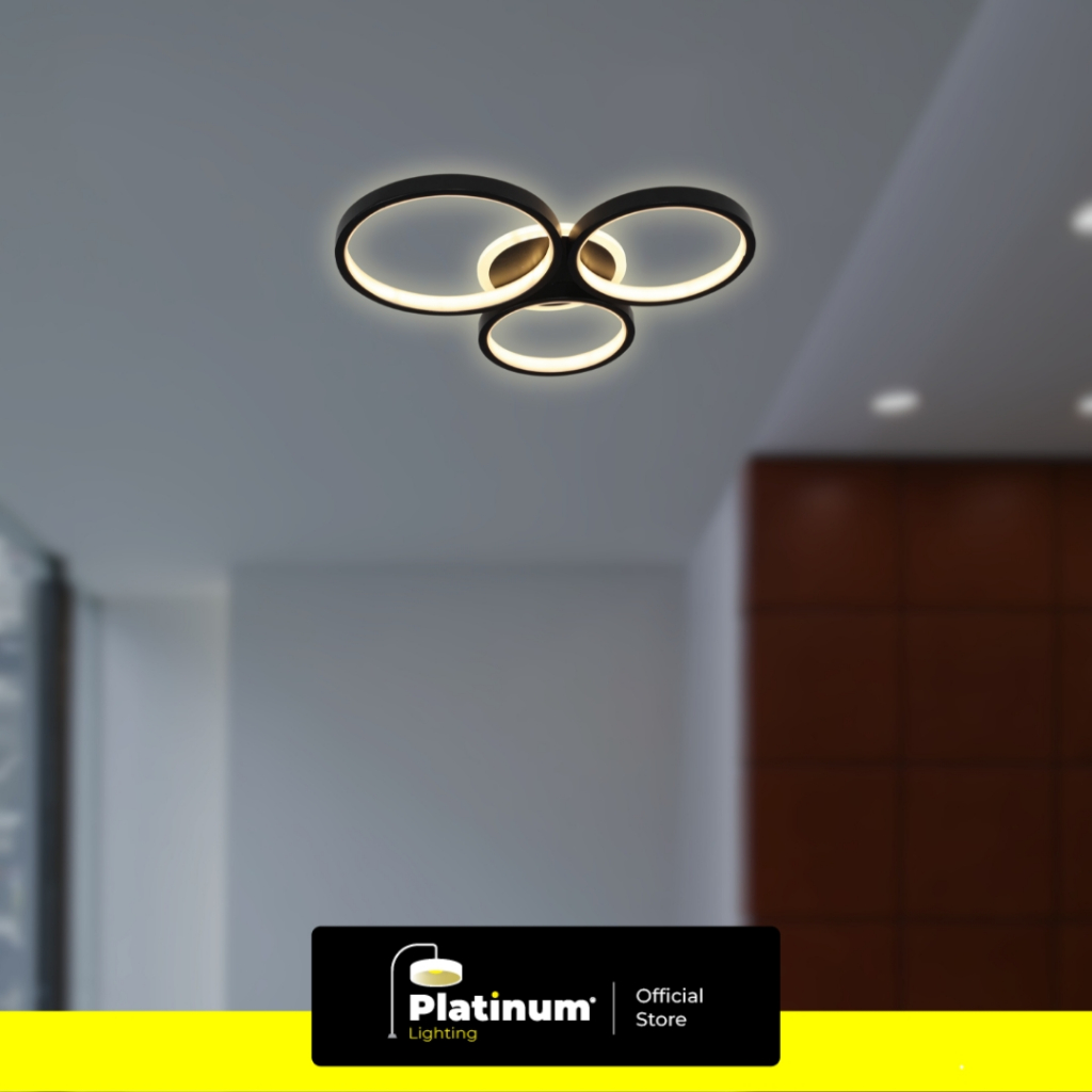 Jual Lampu Plafon Ceiling LED Bundar 3 Warna Cahaya Modern Dekorasi ...