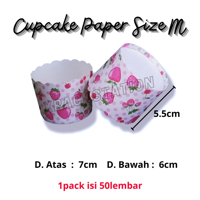Jual Cup Kertas Muffin size M Paper Cupcake Case Kertas Alas Kue Bolu ...